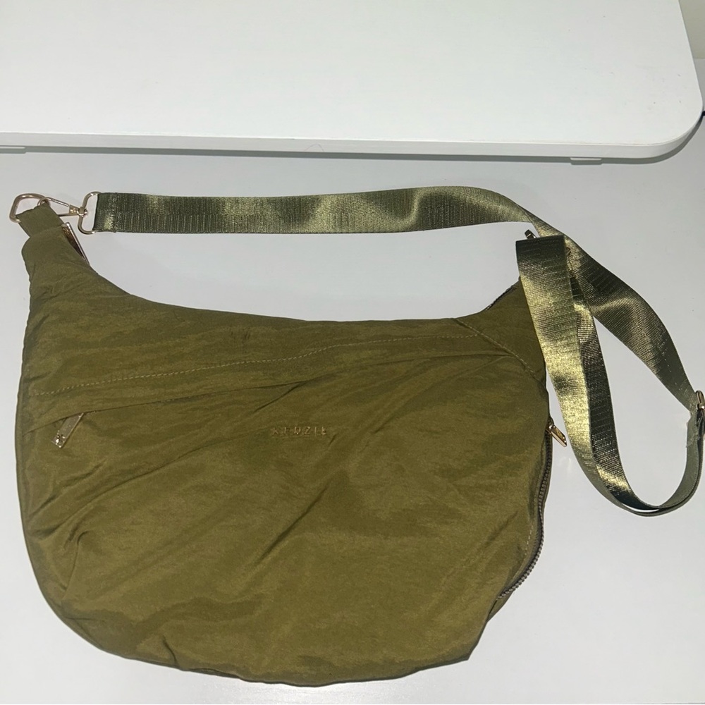 Kedzie | Army Green Lightweight Crossbody Nylon Over the Shoulder Bag